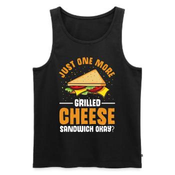 Love Grilled Cheese Men Women - Männer Premium Bio Tank Top - Schwarz - Vorne - Michal (187cm)