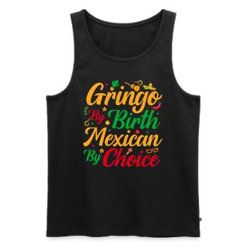 Mexican of your choice Gringo lover - Men's Premium Organic Tank Top - black - Front - AI Model Male 178 light (178cm)