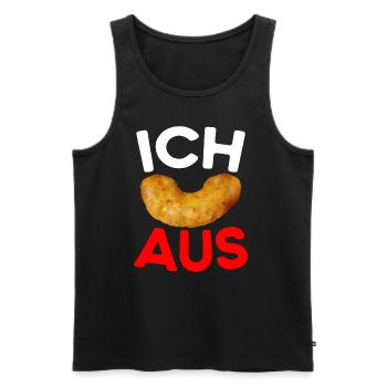 Ich Flip aus Erdnussflip - Männer Premium Bio Tank Top - Schwarz - Vorne - AI Model Male 178 light (178cm)