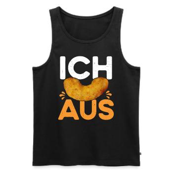 Ich Flip aus - Männer Premium Bio Tank Top - Schwarz - Vorne - AI Model Male 178 light (178cm)