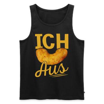 Ich Flip aus Erdnussflip zum Ausflippen - Männer Premium Bio Tank Top - Schwarz - Vorne - AI Model Male 178 light (178cm)