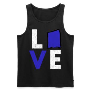 Cornhole corn hole - Men's Premium Organic Tank Top - black - Front - Michal (187cm)