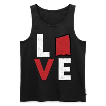 Cornhole corn hole - Men's Premium Organic Tank Top - black - Front - Michal (187cm)