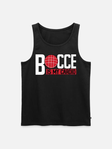Funny bocce player - Men's Premium Organic Tank Top - black