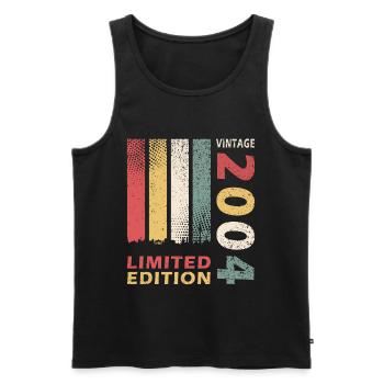2004 - Limited Edition - Männer Premium Bio Tank Top - Schwarz - Vorne - Michal (187cm)