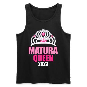 Matura Jeunes Filles Femmes et Hommes Matura 2023 - Débardeur bio Premium Homme - noir - Devant - AI Model Male 178 light (178cm)
