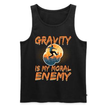 Parkour Le Parcour Freerunning Extremsport - Männer Premium Bio Tank Top - Schwarz - Vorne - Michal (187cm)