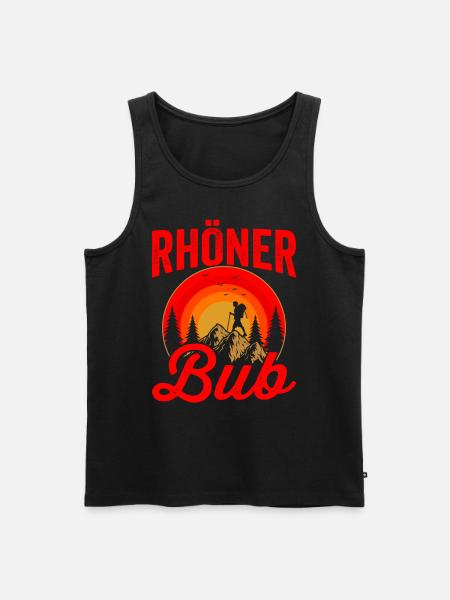 Rhöner Bub - Männer Premium Bio Tank Top - Schwarz
