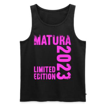 Matura Jeunes Filles Femmes et Hommes Matura 2023 - Débardeur bio Premium Homme - noir - Devant - AI Model Male 178 light (178cm)