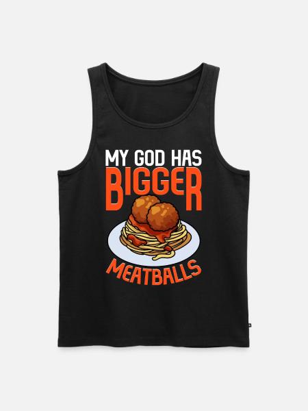 Flying Spaghetti Monster FSM - Men's Premium Organic Tank Top - black