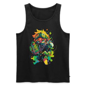 Der Waldjunge: Cooles Design der Gaming-Legende - Männer Premium Bio Tank Top - Schwarz - Vorne - AI Model Male 178 light (178cm)