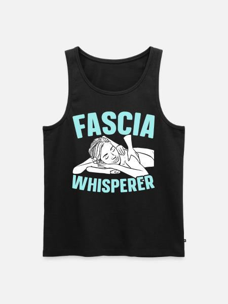 Fascia Whisperer Licensed Massage Therapist - Men's Premium Organic Tank Top - black