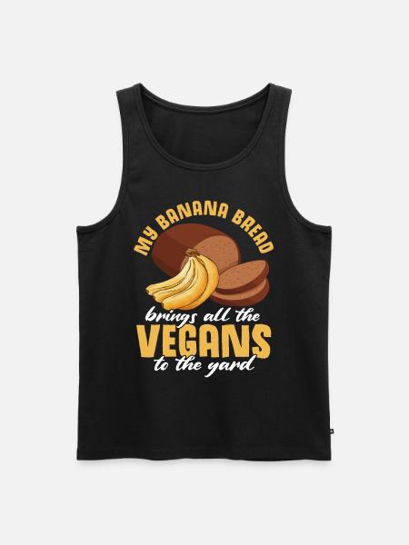 Funny Banana Bread Baking Apparel - Men's Premium Organic Tank Top - black