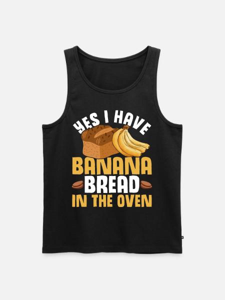 Funny Banana Bread Baking Apparel - Men's Premium Organic Tank Top - black