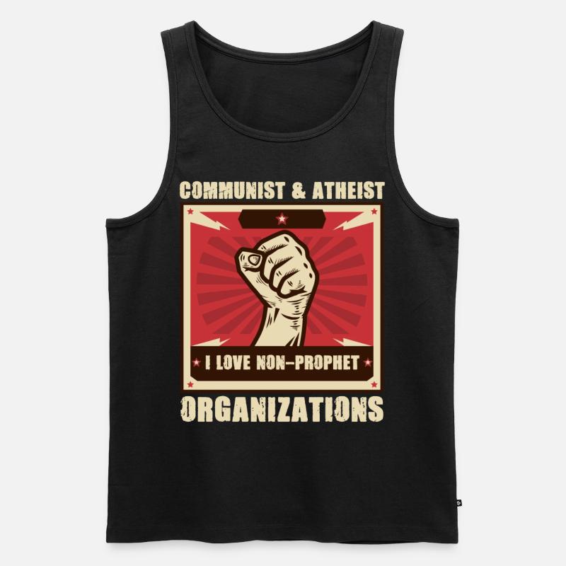 Atheismus - Männer Premium Bio Tank Top - Schwarz