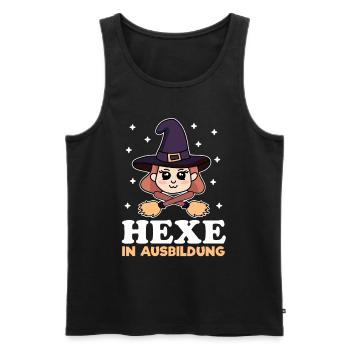 Hexe In Ausbildung - Männer Premium Bio Tank Top - Schwarz - Vorne - Michal (187cm)