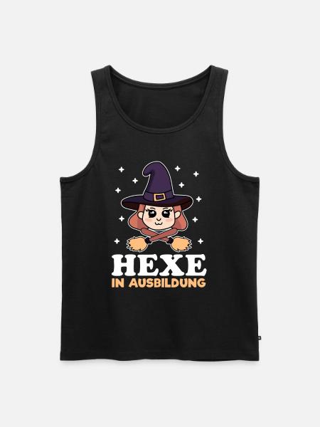 Hexe In Ausbildung - Männer Premium Bio Tank Top - Schwarz