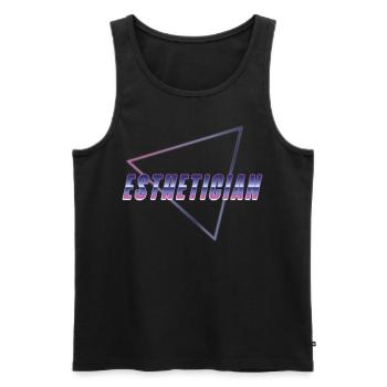 Cute Licensed Esthetician Skincare - Männer Premium Bio Tank Top - Schwarz - Vorne - Michal (187cm)