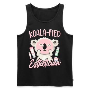 Cute Licensed Esthetician Skincare - Männer Premium Bio Tank Top - Schwarz - Vorne - Michal (187cm)