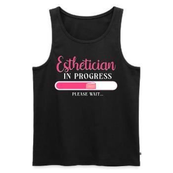 Cute Licensed Esthetician Skincare - Männer Premium Bio Tank Top - Schwarz - Vorne - Michal (187cm)