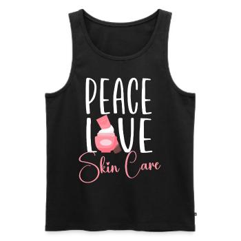 Cute Licensed Esthetician Skincare - Männer Premium Bio Tank Top - Schwarz - Vorne - Michal (187cm)