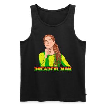 Rastafari Rastafarian Rasta - Men's Premium Organic Tank Top - black - Front - AI Model Male 178 light (178cm)