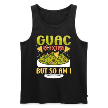 Avocado Guacamole Mexican Mexico Latino - Men's Premium Organic Tank Top - black - Front - Michal (187cm)