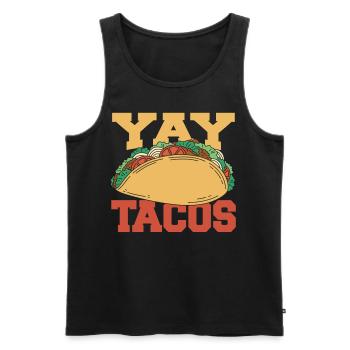 Yay Tacos Mexikanisches Essen Taco - Männer Premium Bio Tank Top - Schwarz - Vorne - AI Model Male 178 light (178cm)