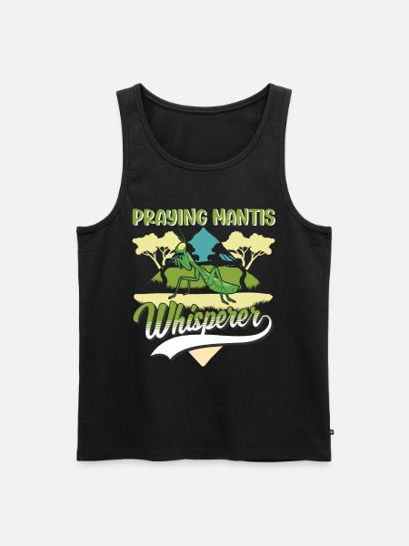 Gottesanbeterin Flüsterer Mantis Fangschrecke - Männer Premium Bio Tank Top - Schwarz