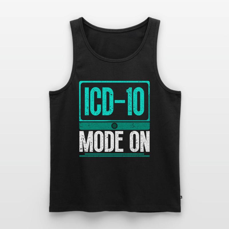 Coding Specialist ICD-10 Mode On Men's Premium Organic Tank Top