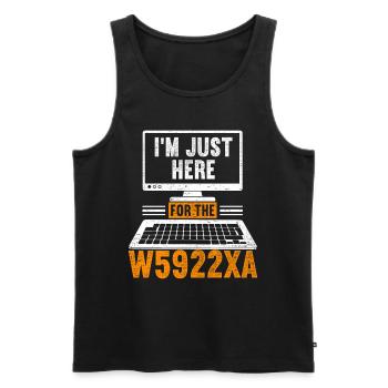 Coding Specialist I'm Just Here For The W5922XA - Men's Premium Organic Tank Top - black - Front - AI Model Male 178 light (178cm)