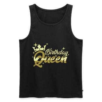 Birthday Queen - Männer Premium Bio Tank Top - Schwarz - Vorne - Michal (187cm)