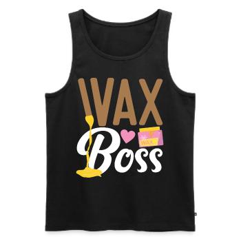 Cute Esthetician Skincare - Männer Premium Bio Tank Top - Schwarz - Vorne - Michal (187cm)