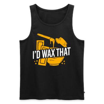 Cute Esthetician Skincare - Männer Premium Bio Tank Top - Schwarz - Vorne - Michal (187cm)
