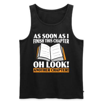 Wild auf Lesen Bücher lesen Buch lesen - Männer Premium Bio Tank Top - Schwarz - Vorne - AI Model Male 178 light (178cm)