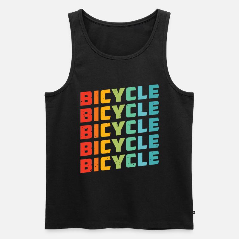 Rennrad - Männer Premium Bio Tank Top - Schwarz