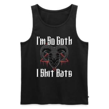 Satan Beelzebub Teufel Gothic Pentagram Mystisch - Männer Premium Bio Tank Top - Schwarz - Vorne - Michal (187cm)