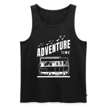 Camping Caravan Motorhome Camper Saying - Men's Premium Organic Tank Top - black - Front - Michal (187cm)