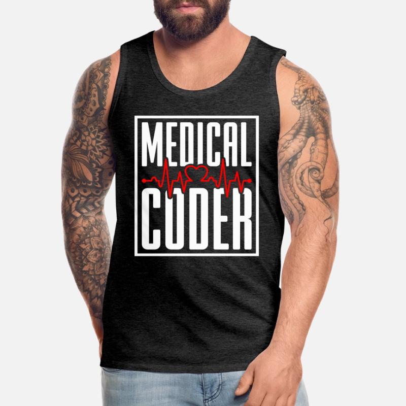 Coding Specialist Medical Coder Men's Premium Organic Tank Top