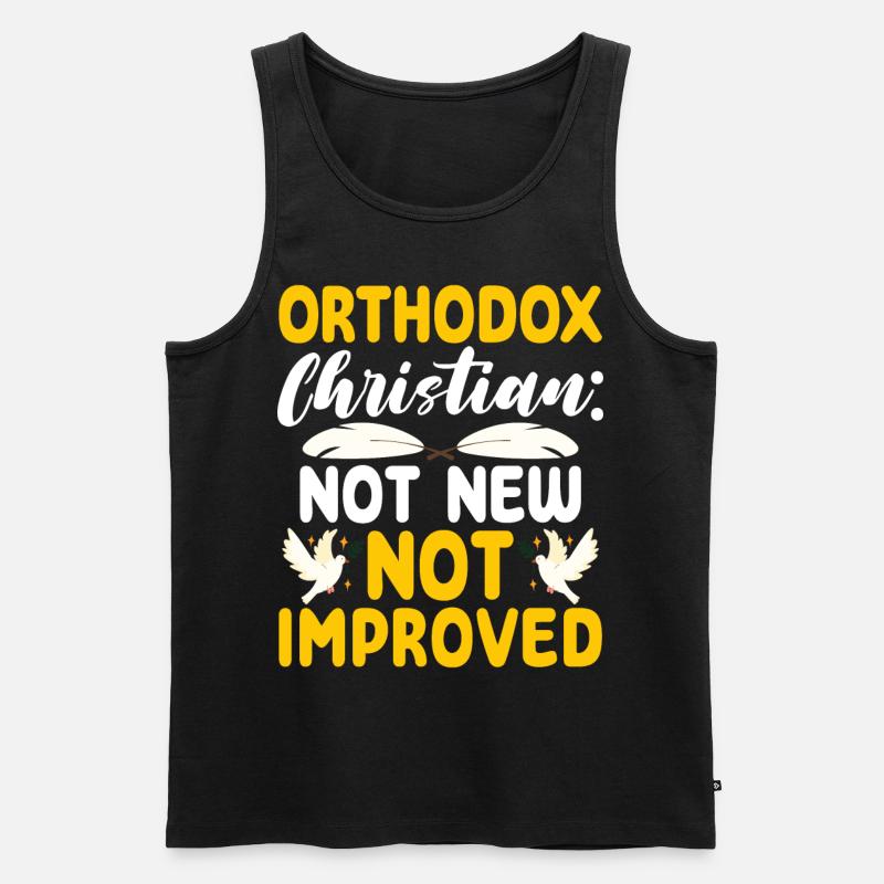 Orthodoxe - Männer Premium Bio Tank Top - Schwarz
