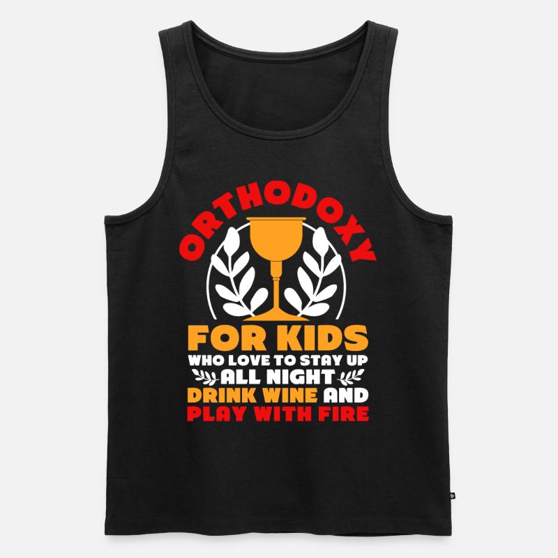 Orthodoxe - Männer Premium Bio Tank Top - Schwarz