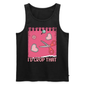 Scrapbooking Scrapbooker - Männer Premium Bio Tank Top - Schwarz - Vorne - AI Model Male 178 light (178cm)