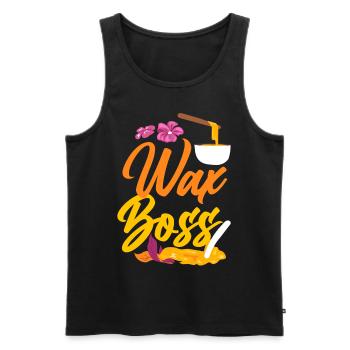 Cute Esthetician Skincare - Männer Premium Bio Tank Top - Schwarz - Vorne - Michal (187cm)