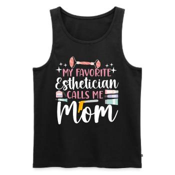 Cute Licensed Esthetician Skincare - Männer Premium Bio Tank Top - Schwarz - Vorne - Michal (187cm)