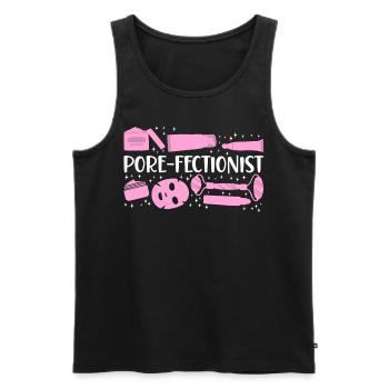 Cute Esthetician Skincare - Männer Premium Bio Tank Top - Schwarz - Vorne - Michal (187cm)