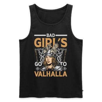 Bad Girls's Go To Valhalla - Männer Premium Bio Tank Top - Schwarz - Vorne - Michal (187cm)