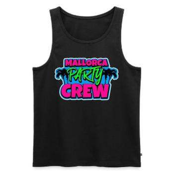 Malle Party Crew - Men's Premium Organic Tank Top - black - Front - Michal (187cm)