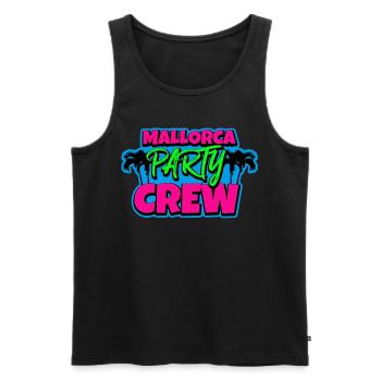Malle Party Crew - Men's Premium Organic Tank Top - black - Front - Michal (187cm)