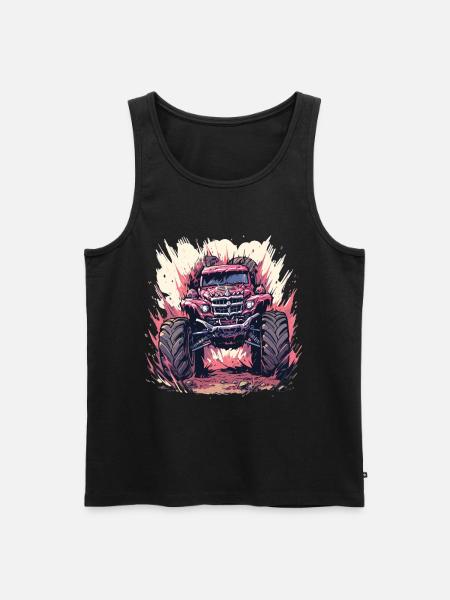 Monster truck - Men's Premium Organic Tank Top - black