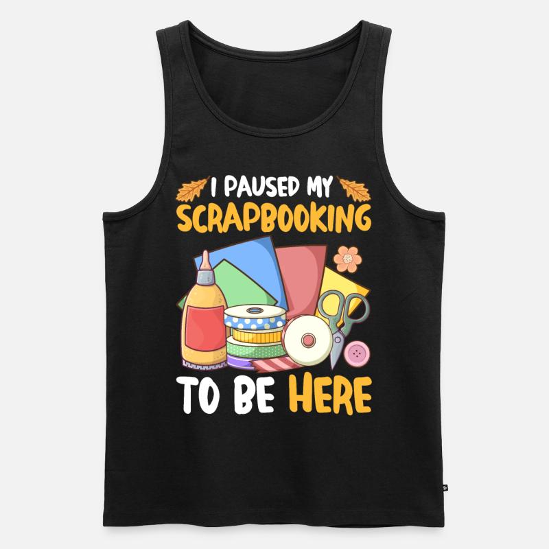 Scrapbooker - Männer Premium Bio Tank Top - Schwarz